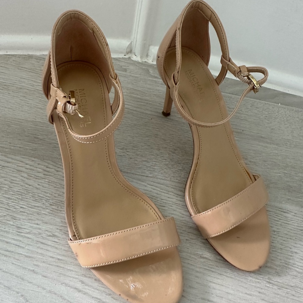 Michael Kors Nude Ankle Strap Heels Size 5